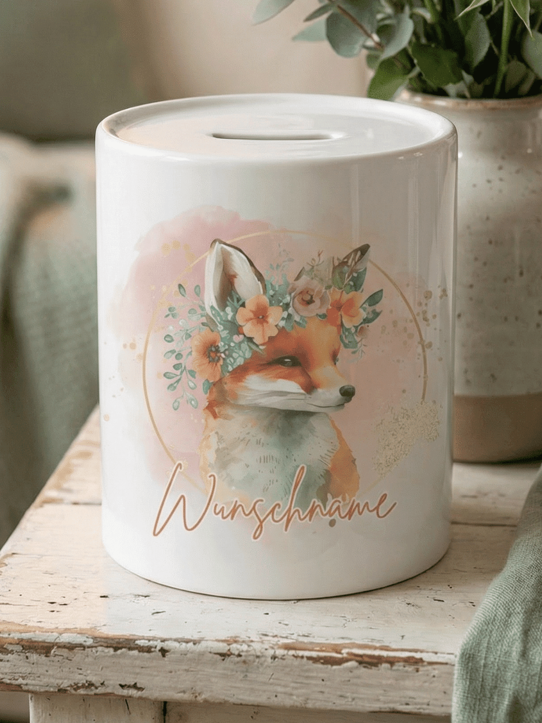 FUCHS Spardose - Alles auf Anfang - personalisierte Geschenke für Frauen