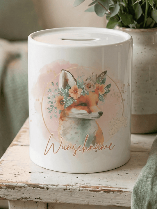 FUCHS Spardose - Alles auf Anfang - personalisierte Geschenke für Frauen