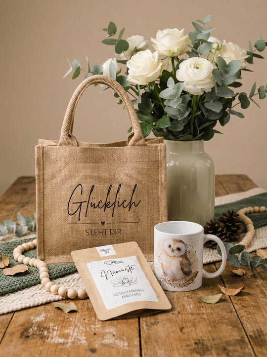 GLÜCKLICH STEHT DIR Geschenk - Set - Alles auf Anfang - personalisierte Geschenke für Frauen