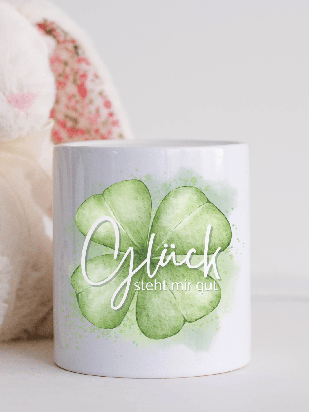 Keramikspardose Glück steht mir personalisiert - achtsame Geschenke für Frauen bei Alles auf Anfang in Bedburg, NRW