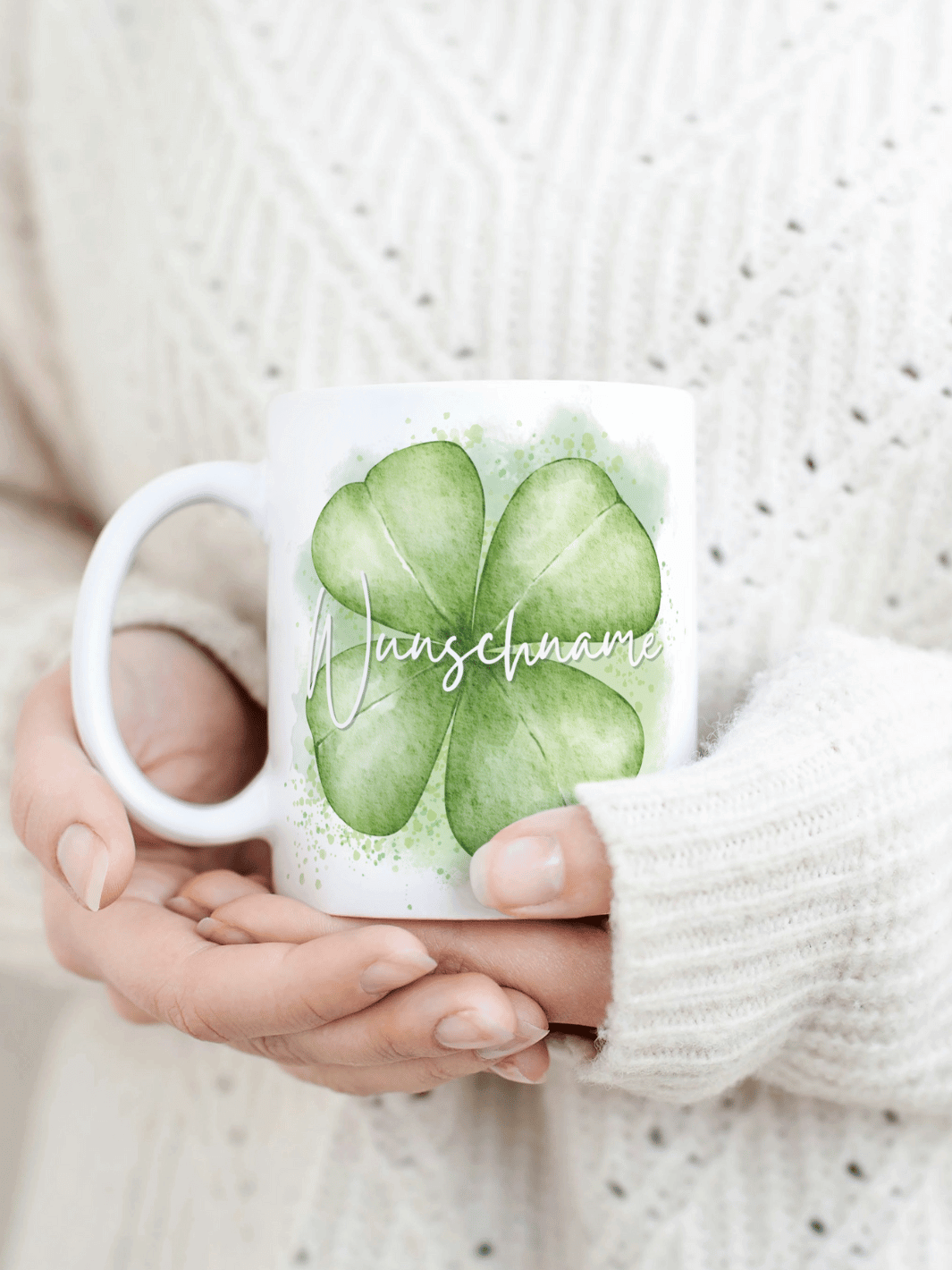 Keramiktasse Glück steht mir - achtsame Geschenke für Frauen bei Alles auf Anfang, Bedburg NRW