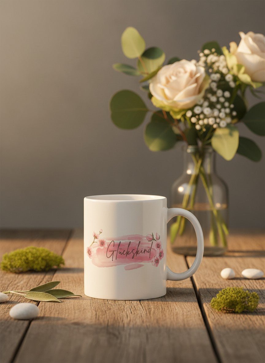 Keramiktasse Glückskind - achtsame Geschenke für Frauen bei Alles auf Anfang, Bedburg NRW