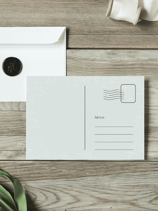 Gute Besserung - Postkarte aus recycelten Papier. Achtsame Geschenk für Frauen von Alles auf Anfang aus Bedburg NRW