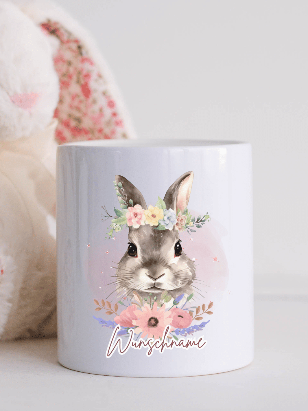 Keramikspardose Hase personalisiert - achtsame Geschenke für Frauen bei Alles auf Anfang in Bedburg, NRW
