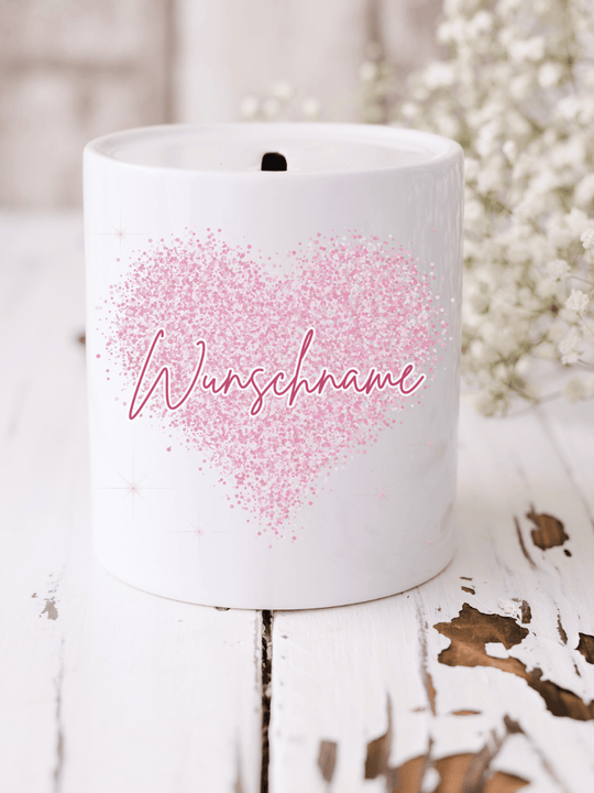 HERZ Spardose - Alles auf Anfang - personalisierte Geschenke für Frauen