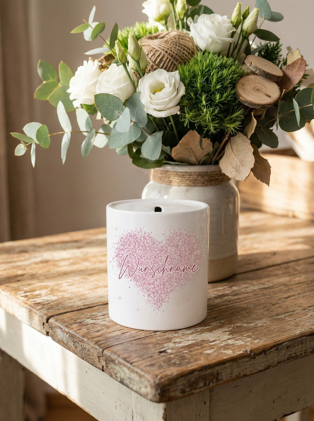 HERZ Spardose - Alles auf Anfang - personalisierte Geschenke für Frauen