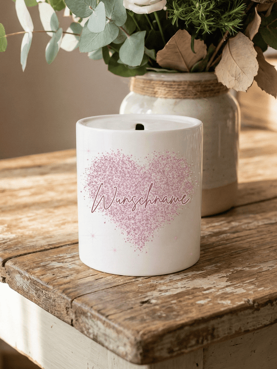 HERZ Spardose - Alles auf Anfang - personalisierte Geschenke für Frauen