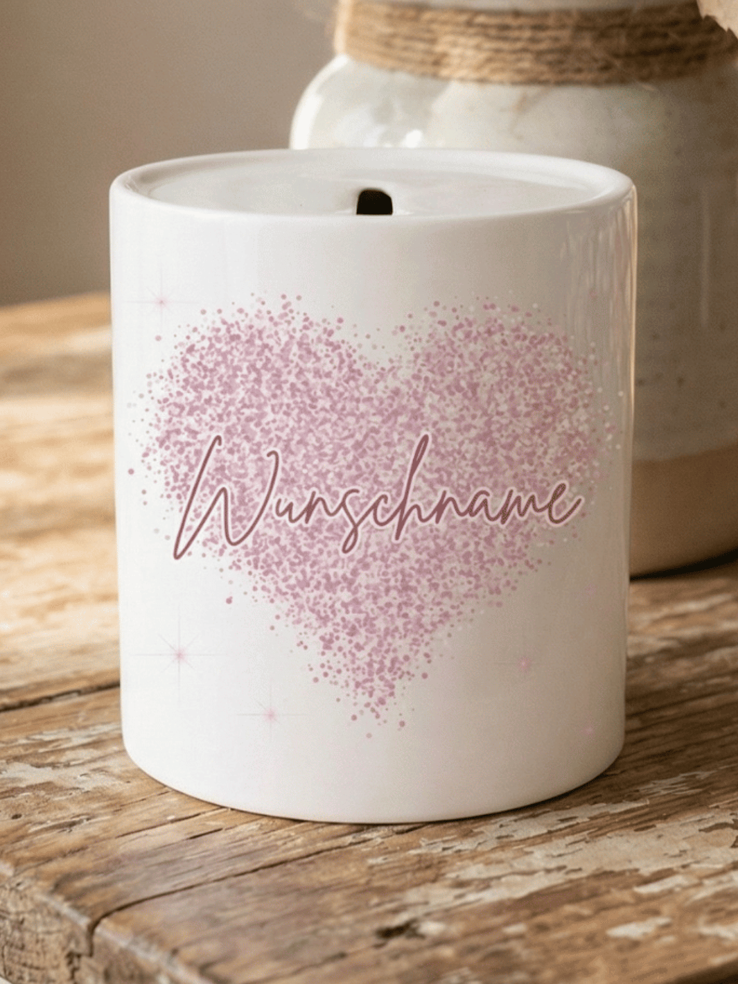 HERZ Spardose - Alles auf Anfang - personalisierte Geschenke für Frauen