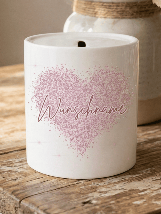 HERZ Spardose - Alles auf Anfang - personalisierte Geschenke für Frauen