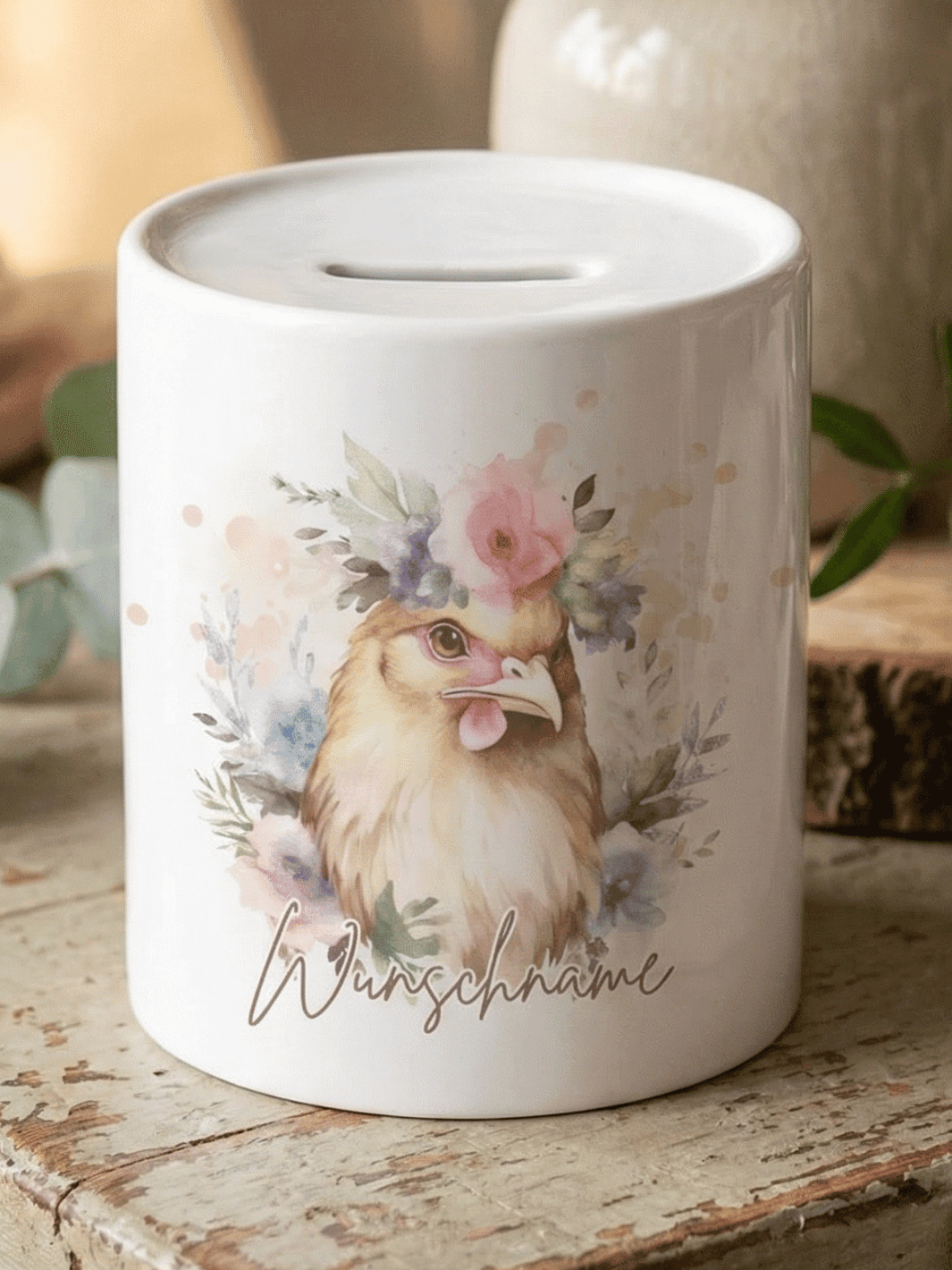 HUHN Spardose - Alles auf Anfang - personalisierte Geschenke für Frauen