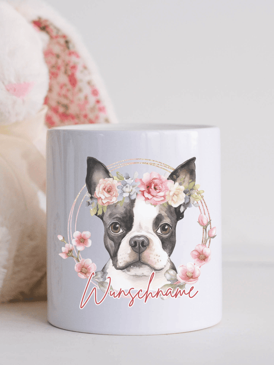 Keramikspardose Hund personalisiert - achtsame Geschenke für Frauen bei Alles auf Anfang, Bedburg NRW