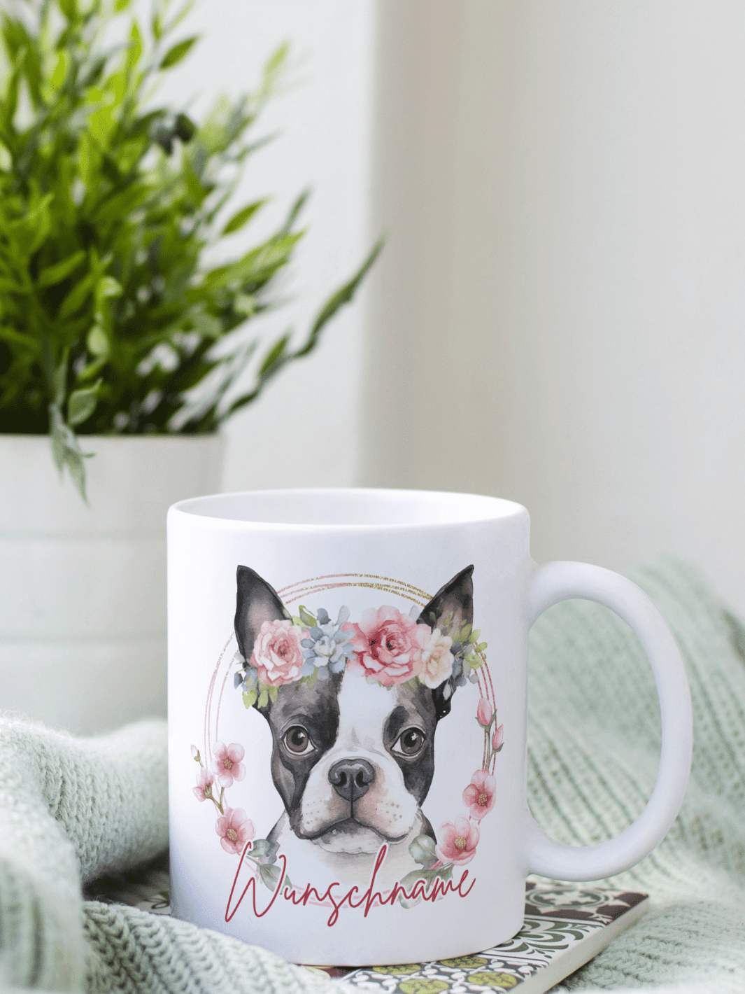 Keramiktasse Hund - achtsame Geschenke für Frauen bei Alles auf Anfang, Bedburg NRW