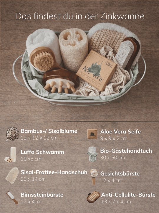 Inhaltsliste Wellness Geschenkset - achtsame Geschenke für Frauen bei Alles auf Anfang in Bedburg, NRW