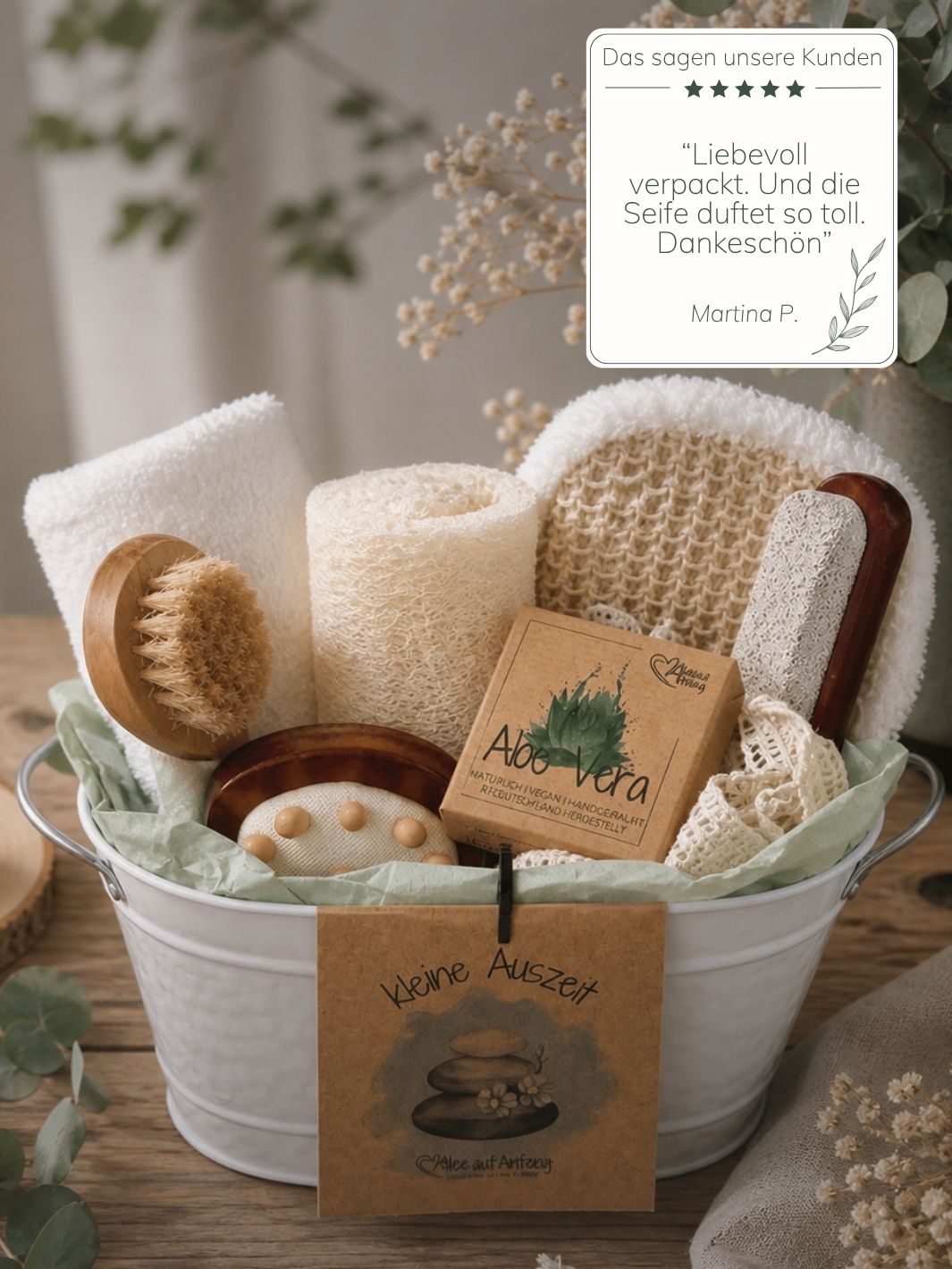 Kundenstimme Wellness Geschenkset - achtsame Geschenke für Frauen bei Alles auf Anfang in Bedburg, NRW