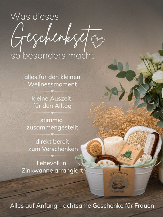 KLEINE AUSZEIT Geschenkset - achtsamte Geschenke für Frauen bei Alles auf Anfang in Bedburg, NRW