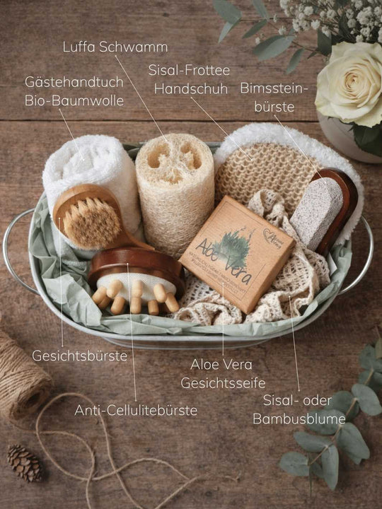 Erklärung Inhalt Wellness Geschenkset - achtsame Geschenke für Frauen bei Alles auf Anfang in Bedburg, NRW