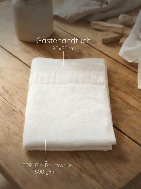 Gästehandtuch weiss - Achtsame Geschenke für Frauen bei Alles auf Anfang in Bedburg, NRW