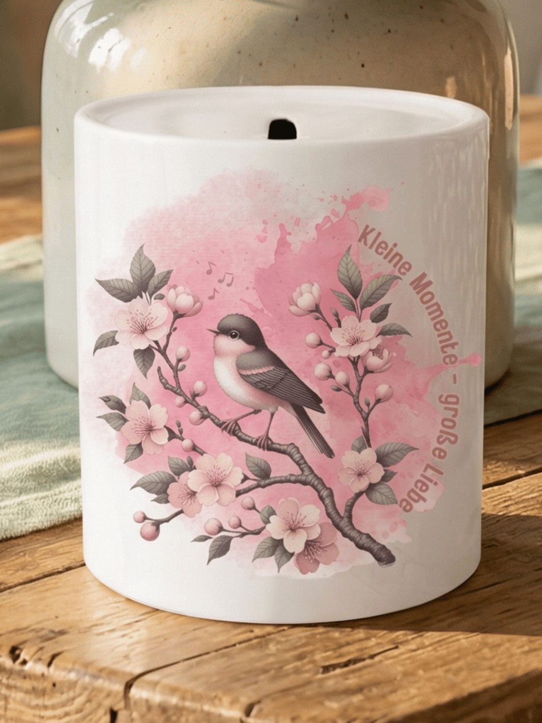 KLEINE MOMENTE - GROSSE LIEBE Spardose - Alles auf Anfang - personalisierte Geschenke für Frauen