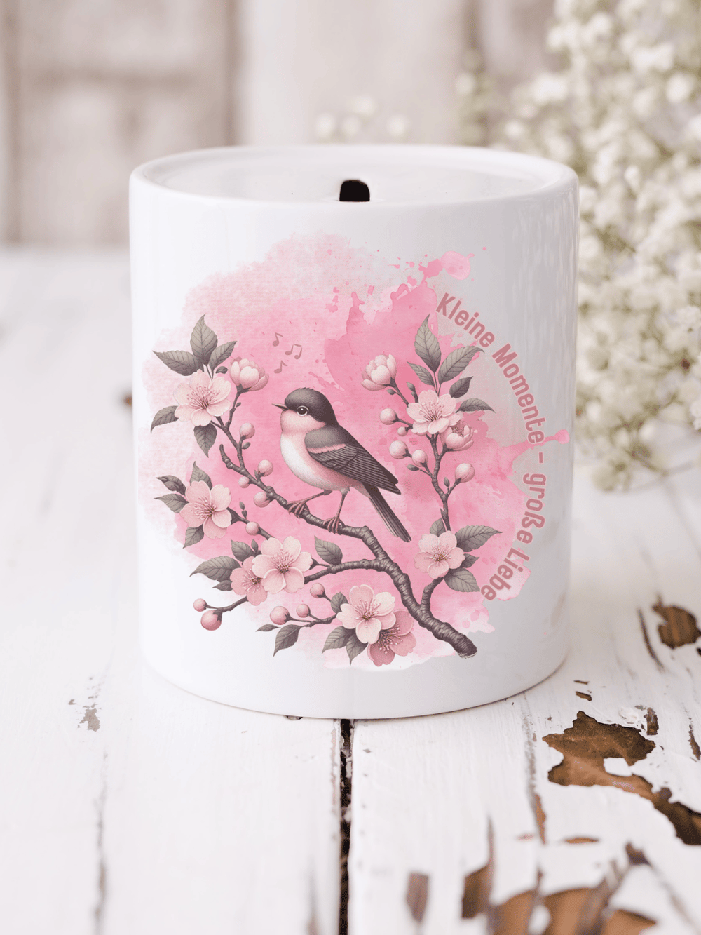 KLEINE MOMENTE - GROSSE LIEBE Spardose - Alles auf Anfang - personalisierte Geschenke für Frauen