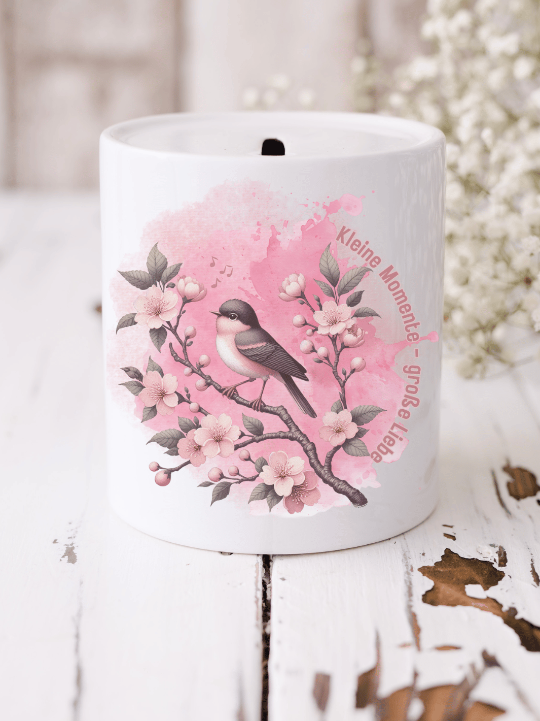 KLEINE MOMENTE - GROSSE LIEBE Spardose - Alles auf Anfang - personalisierte Geschenke für Frauen