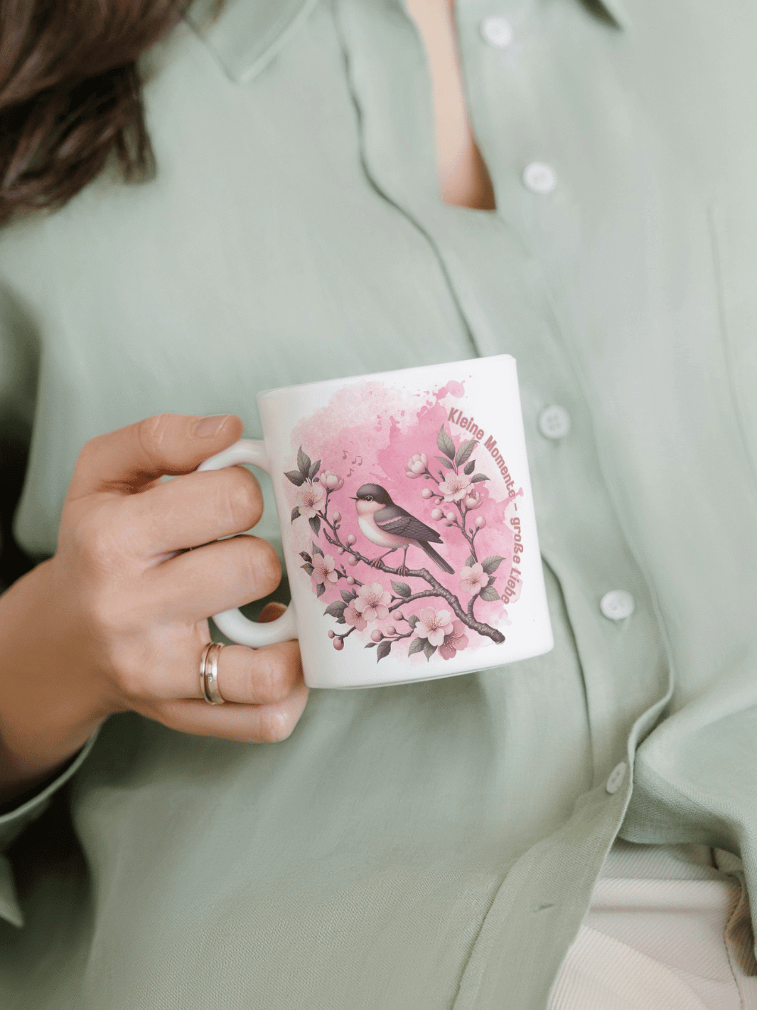 KLEINE MOMENTE - GROSSE LIEBE Tasse - Alles auf Anfang - personalisierte Geschenke für Frauen