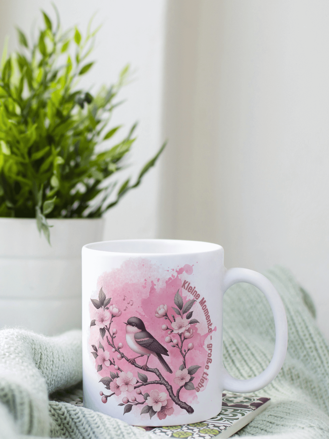 KLEINE MOMENTE - GROSSE LIEBE Tasse - Alles auf Anfang - personalisierte Geschenke für Frauen