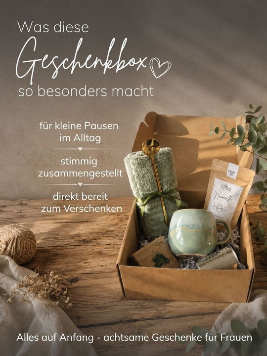 Geschenkbox KLEINE PAUSE - achtsame Geschenke für Frauen bei Alles auf Anfang aus Bedburg NRW