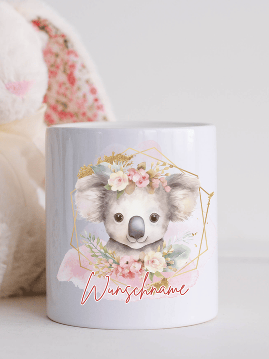 Keramikspardose Koala personalisiert - achtsame Geschenke für Frauen bei Alles auf Anfang, Bedburg NRW