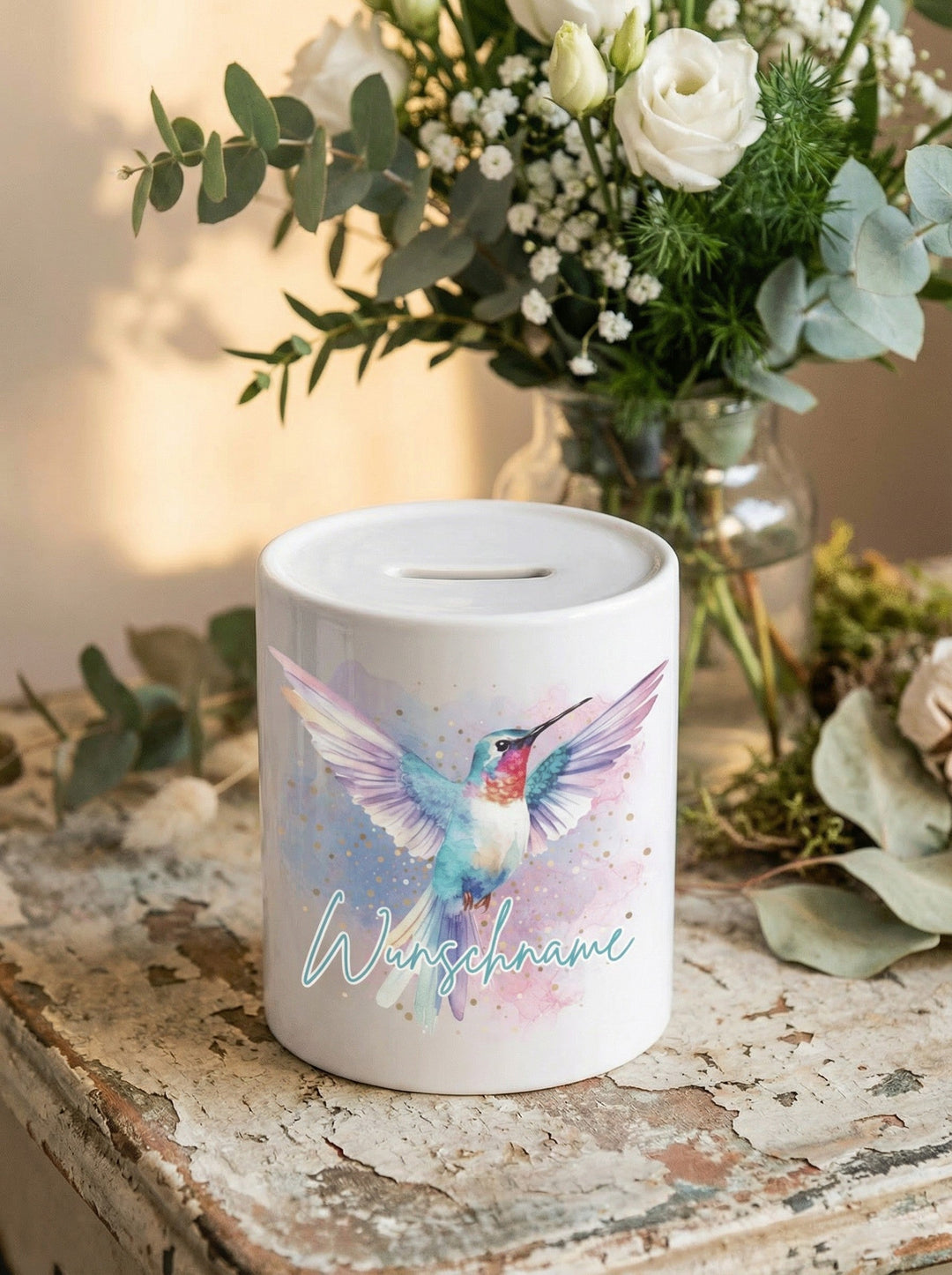 KOLIBRI Spardose - Alles auf Anfang - personalisierte Geschenke für Frauen