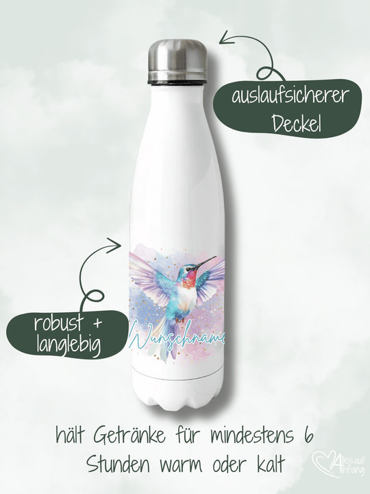 KOLIBRI Trinkflasche - Alles auf Anfang - personalisierte Geschenke für Frauen