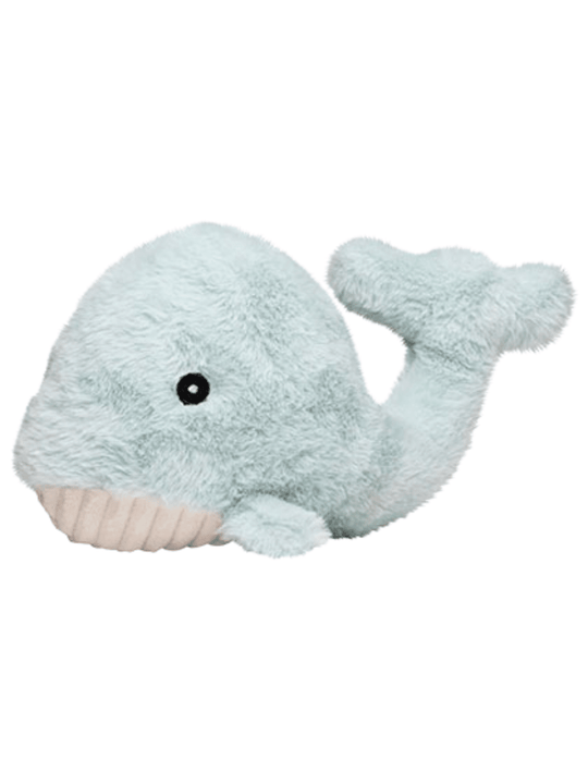 Stofftier Kuschel-Wal FINJA in salbeigrün -ideal als Geschenk zur Geburt, Taufe und für Babys