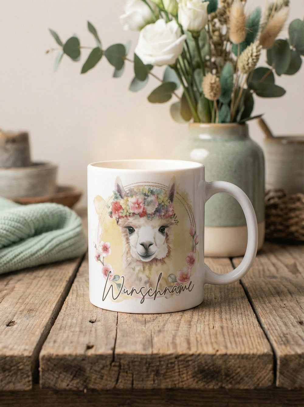 LAMA Tasse - Alles auf Anfang - personalisierte Geschenke für Frauen