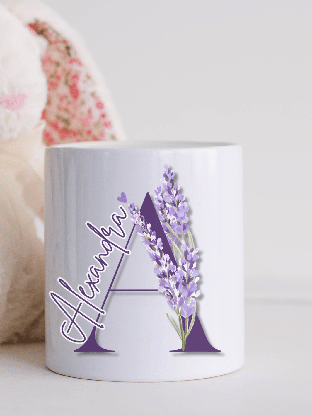 LAVENDEL BUCHSTABE Spardose - Alles auf Anfang - personalisierte Geschenke für Frauen