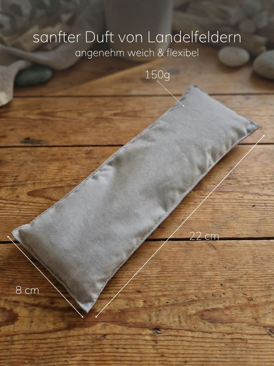 Lavendel-Leinsamen Augenkissen Bio. Achtsame Geschenke für Frauen, Alles auf Anfang