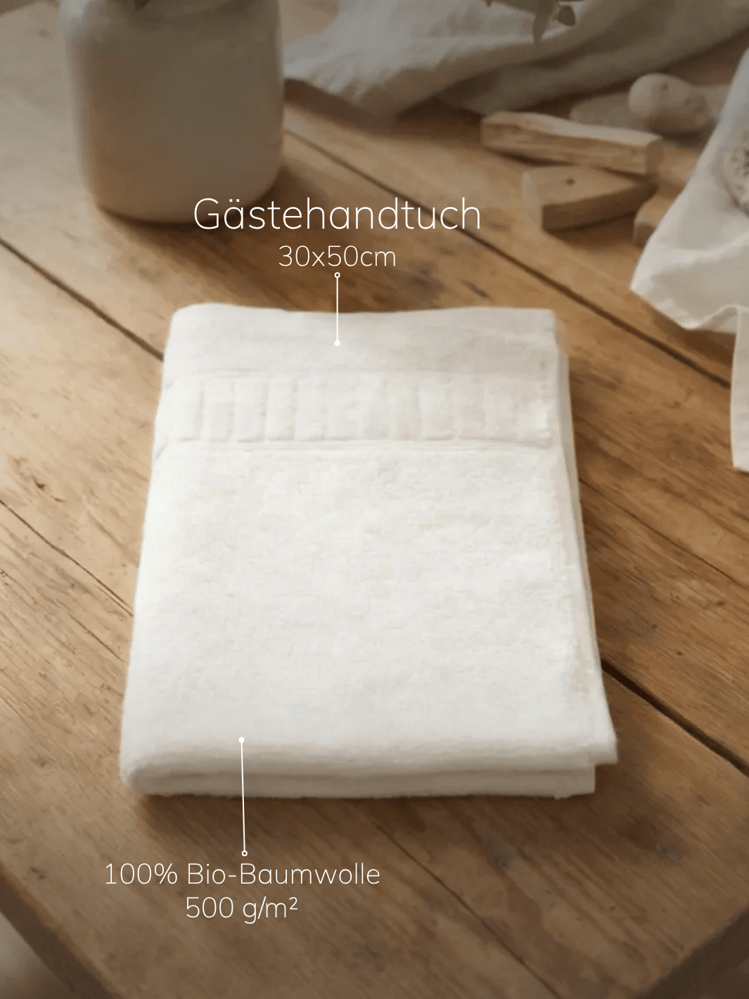 Gästehandtuch weiss - Achtsame Geschenke für Frauen bei Alles auf Anfang in Bedburg, NRW