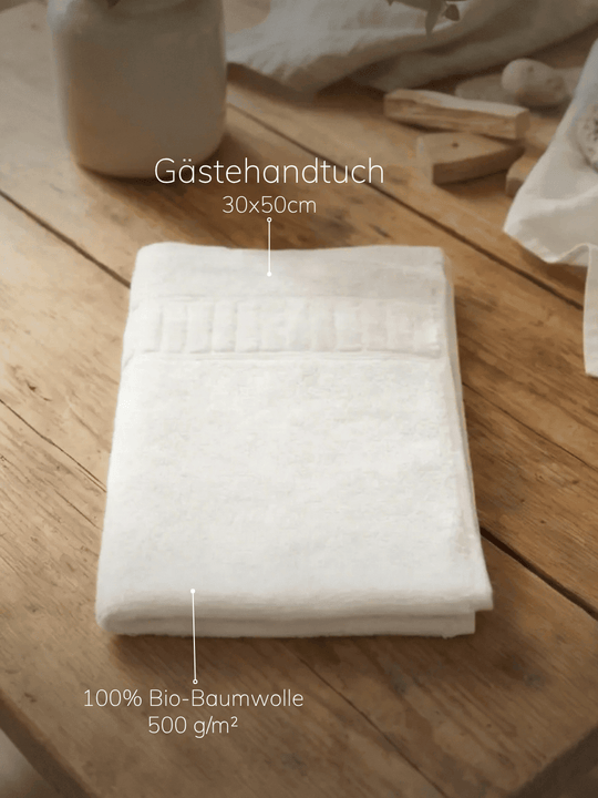 Gästehandtuch weiss - Achtsame Geschenke für Frauen bei Alles auf Anfang in Bedburg, NRW