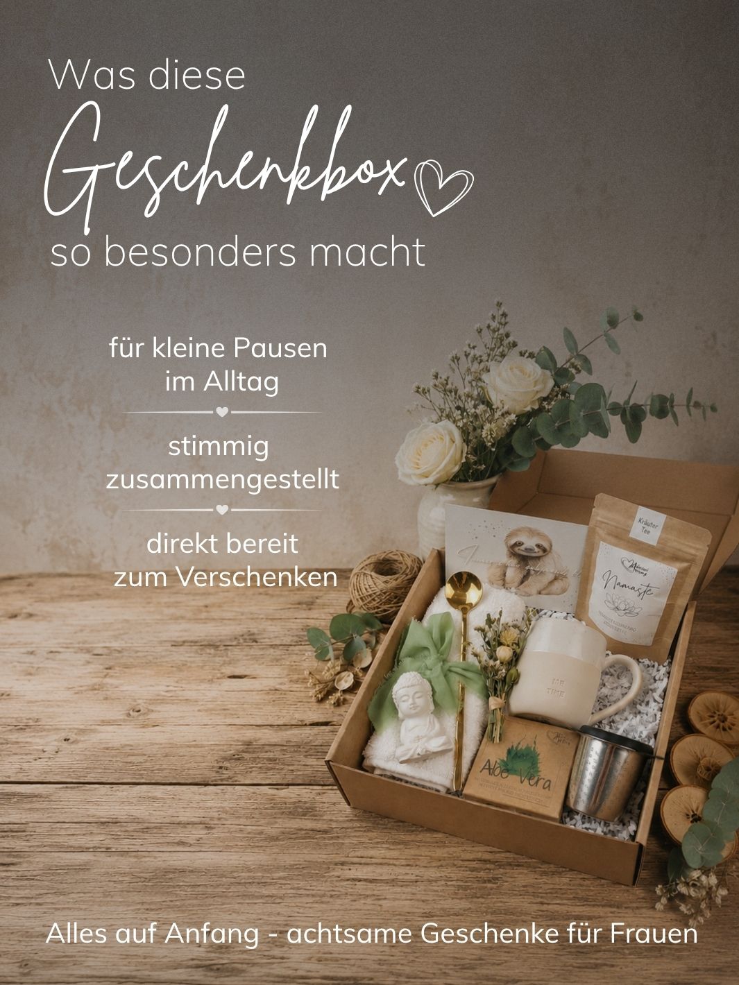 Geschenkbox Me-Time - achtsame Geschenke für Frauen bei Alles auf Anfang aus Bedburg NRW