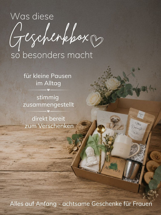 Geschenkbox Me-Time - achtsame Geschenke für Frauen bei Alles auf Anfang aus Bedburg NRW