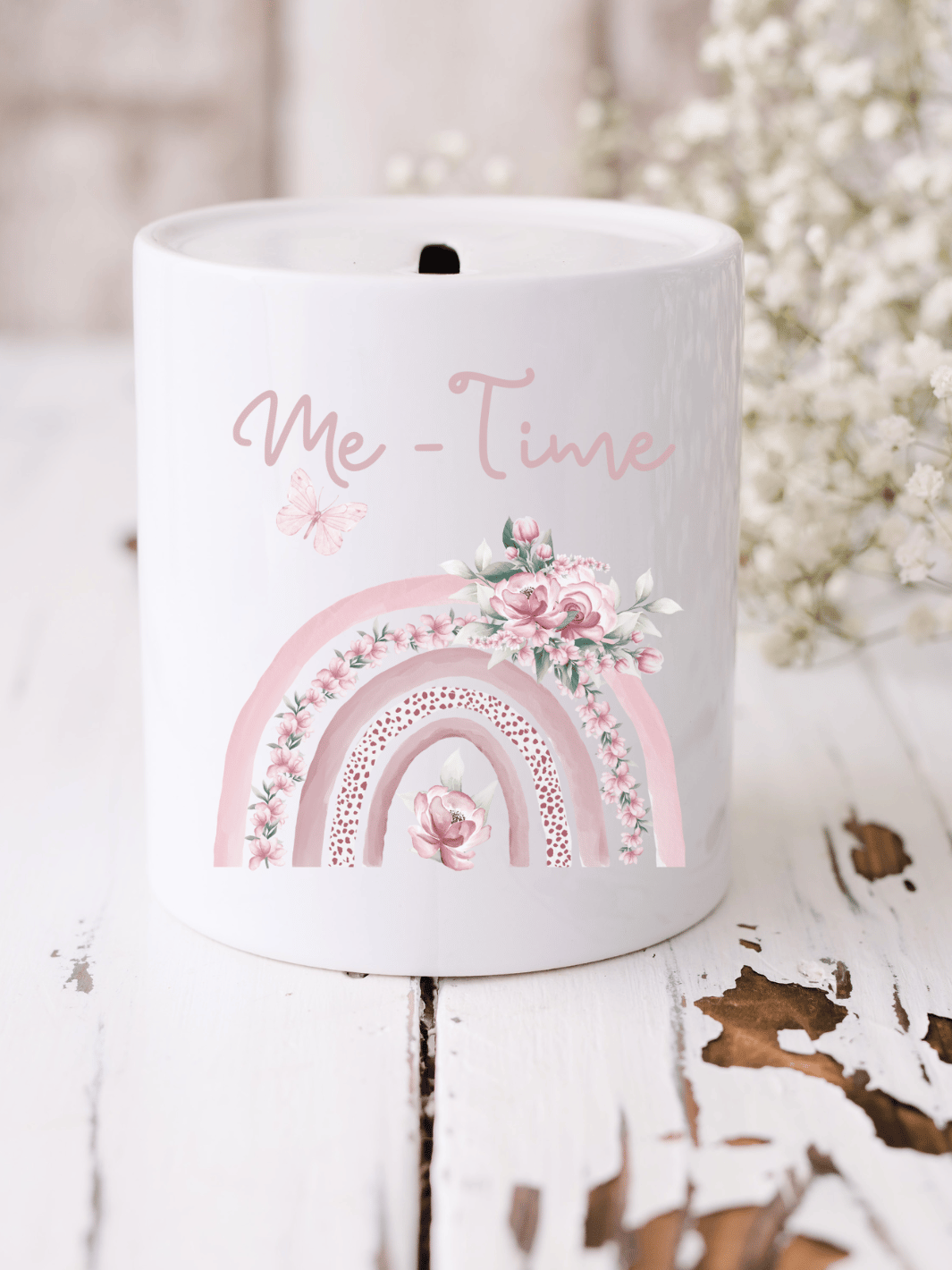 Keramikspardose Me-Time personalisiert - achtsame Geschenke für Frauen bei Alles auf Anfang in Bedburg, NRW