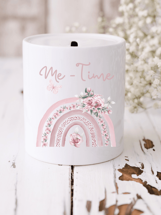 Keramikspardose Me-Time personalisiert - achtsame Geschenke für Frauen bei Alles auf Anfang in Bedburg, NRW