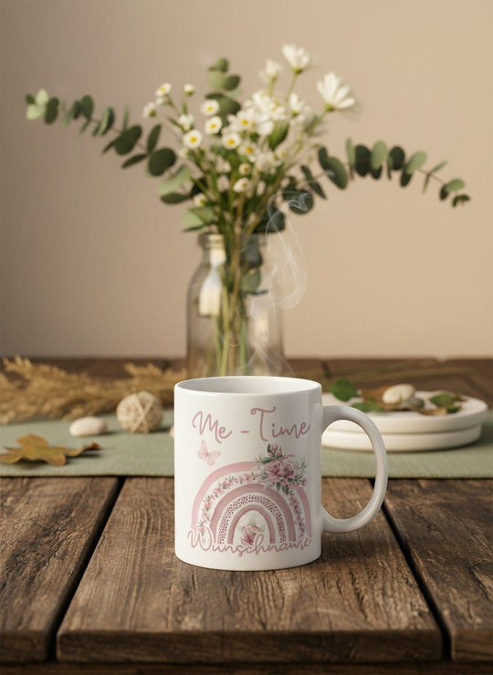 Keramiktasse Me-Time personalisierbar - Geschenk für Frauen bei Alles auf Anfang in Bedburg, NRW