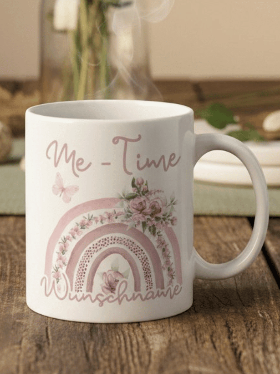 Keramiktasse Me-Time personalisierbar - Geschenk für Frauen bei Alles auf Anfang in Bedburg, NRW