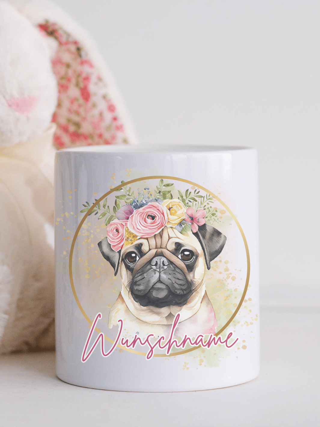 MOPS Spardose - Alles auf Anfang - personalisierte Geschenke für Frauen