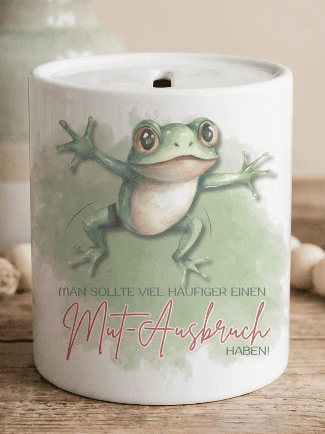 MUT - AUSBRUCH Spardose - Alles auf Anfang - personalisierte Geschenke für Frauen