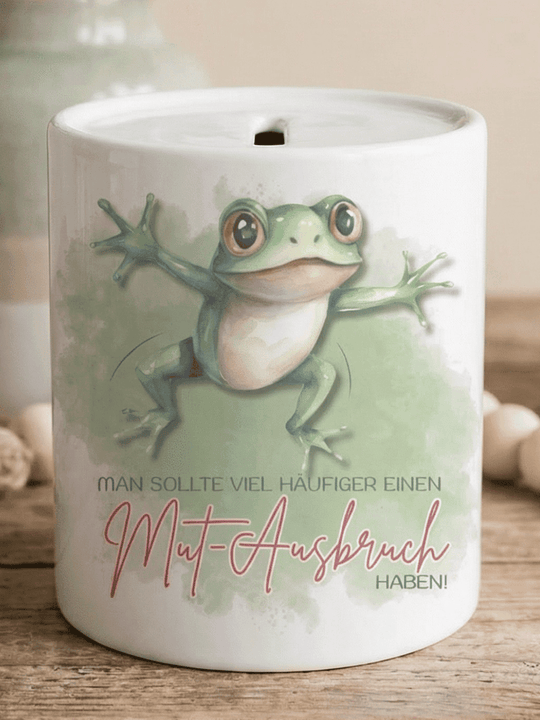 MUT - AUSBRUCH Spardose - Alles auf Anfang - personalisierte Geschenke für Frauen