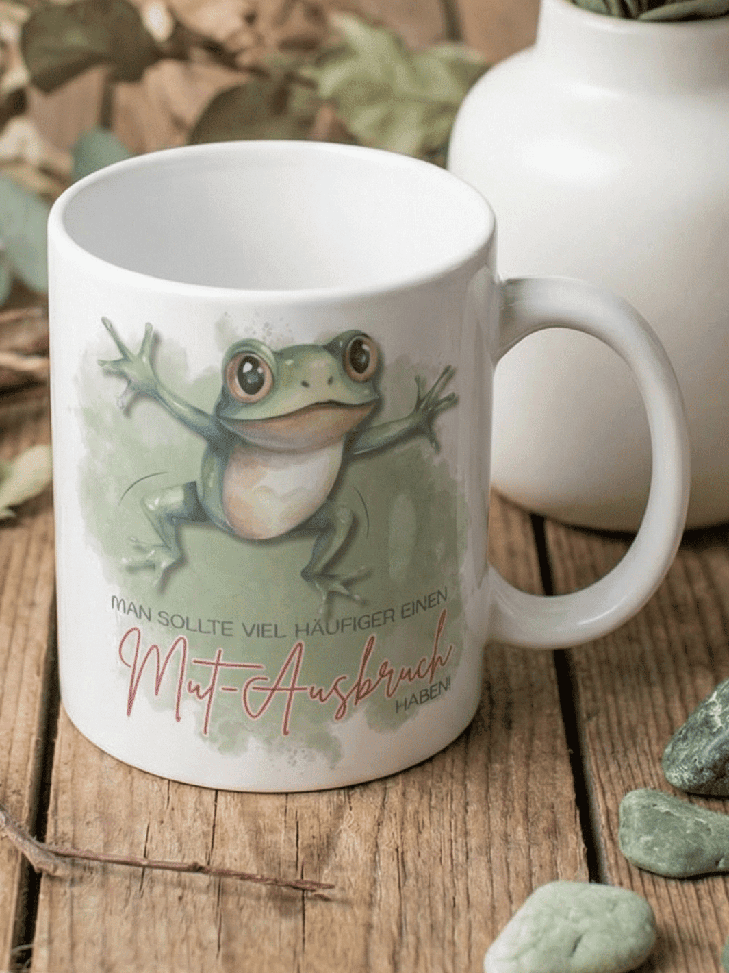 MUT - AUSBRUCH Tasse - Alles auf Anfang - personalisierte Geschenke für Frauen