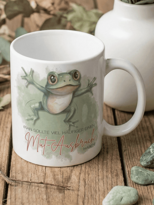MUT - AUSBRUCH Tasse - Alles auf Anfang - personalisierte Geschenke für Frauen