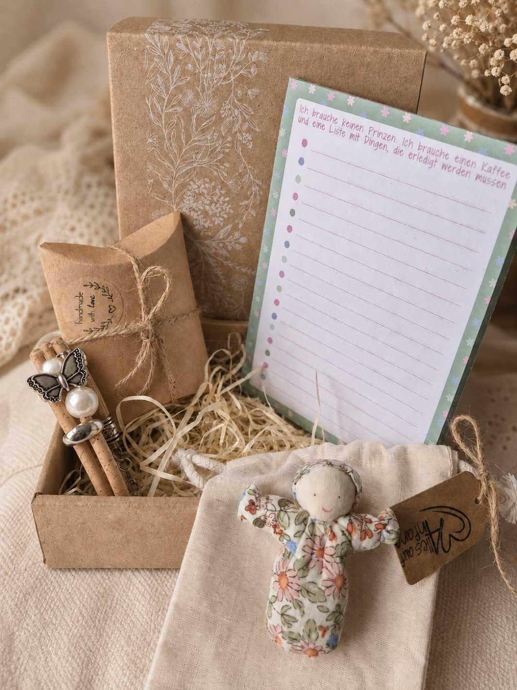 Mutflügel Mini-Geschenkbox. Achtsame Geschenke für Frauen, Alles auf Anfang