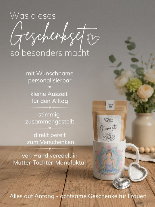 Geschenkeset Namaste. Achtsame Geschenke für Frauen bei Alles auf Anfang