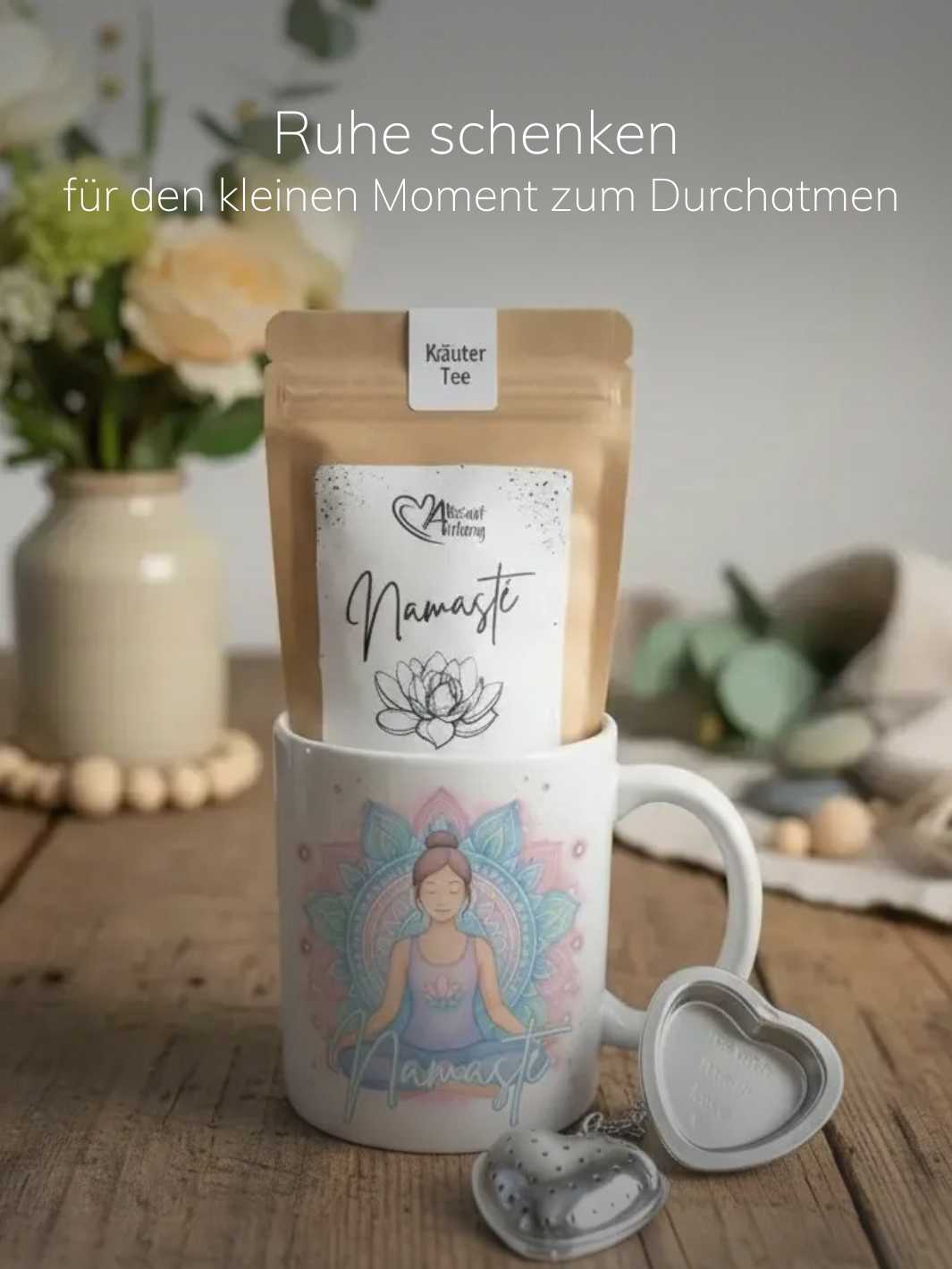 kleines Geschenkset Namaste - achtsame Geschenke für Frauen bei Alles auf Anfang